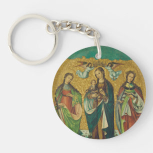 Perpetua & Felicitas – Premium Arena Gold Martyr Key Ring