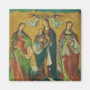 Perpetua & Felicitas – Premium Arena Gold Martyr Magnet