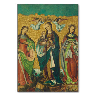 Perpetua & Felicitas – Premium Arena Gold Martyr Table Number