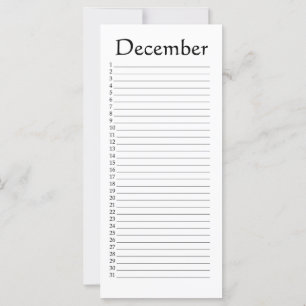 Perpetual Calendar December Psalm 136:6
