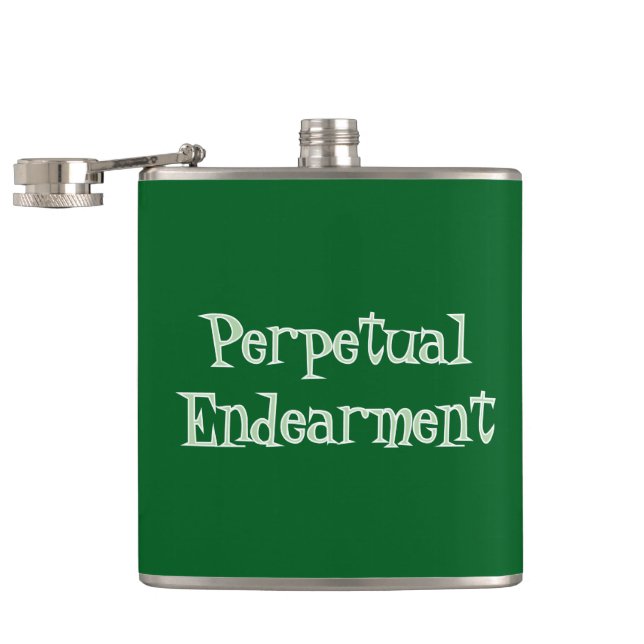 Perpetual Endearment Vinyl Wrapped Flask (Opened)