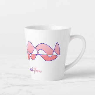 Perpetual "Go with the good flow" Pink Indigo Latte Mug