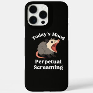 Perpetual Screaming Opossum Funny Chaos Mood Desig iPhone 16 Pro Max Case