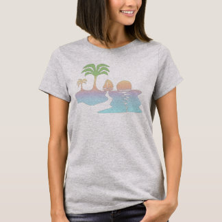 Perpetual Tropical Sunrise with Sailboat T-Shirt