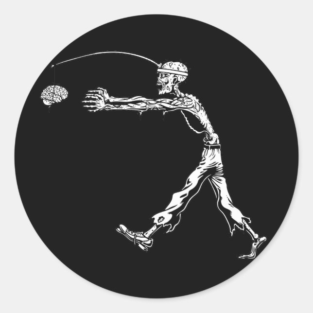 Perpetual Zombie Classic Round Sticker (Front)