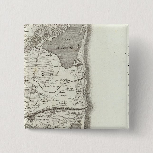Perpignan 15 Cm Square Badge (Front)