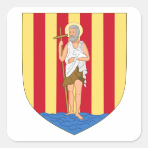 Perpignan Coat of Arms Square Sticker