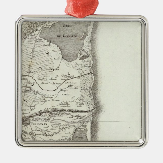 Perpignan Metal Tree Decoration (Front)