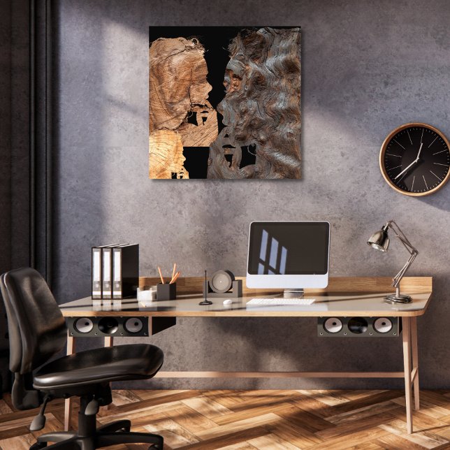 Perplex woman profile - Wood Photo Print (Creator Uploaded)