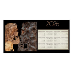 Perplexed woman profile 2026 calendar poster