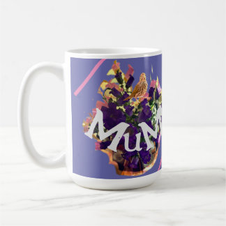 Perpul Flowers with Bird Coffee Mug