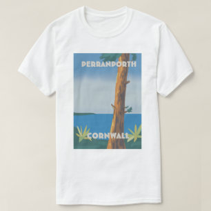 Perranporth Cornwall travel poster T-Shirt