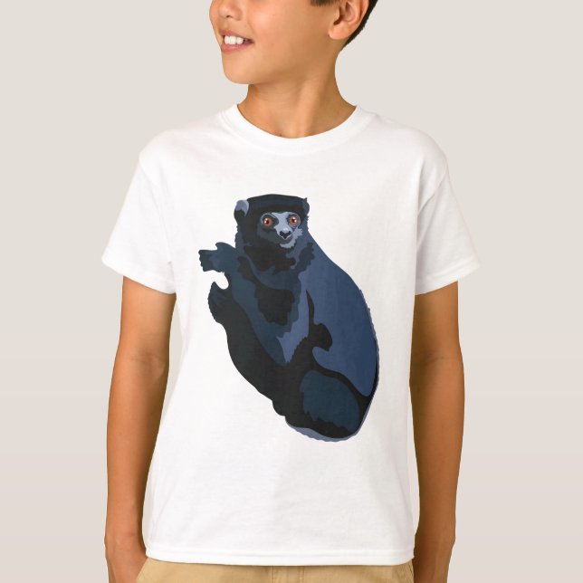 Perriers Sifaka Illustration Rare Madagascar Lemur T-Shirt (Front)
