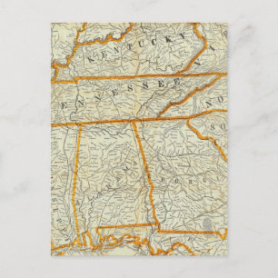 Perrine's New Topographical War Map Postcard