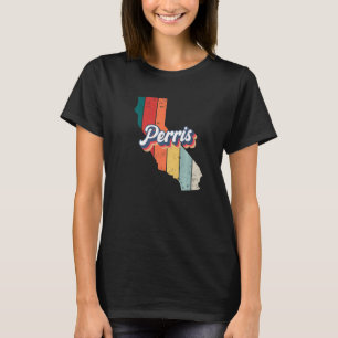 Perris City Retro Vintage Hometown California Prem T-Shirt