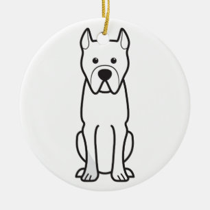 Perro de Presa Canario Ceramic Tree Decoration