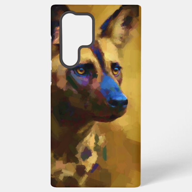 Perro Salvaje Africano Art Samsung Galaxy S22 Ultra Case (Back)