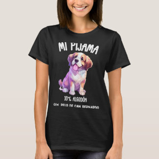Perro San Bernardo Regalo Humour Pijama T-Shirt