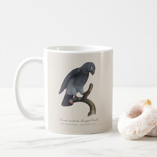 Perroquet Cendre / Timneh African grey parrot   Coffee Mug (With Donut)