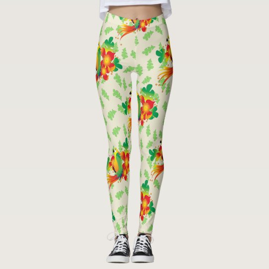 PERROT BIRD CUTE CARTOON Leggings