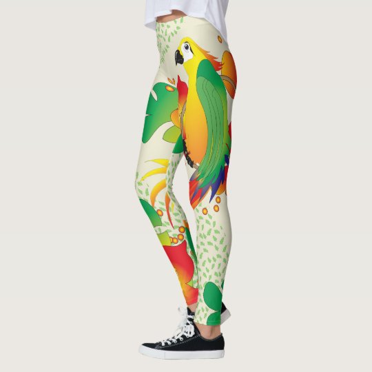 PERROT BIRD CUTE CARTOON Leggings 3