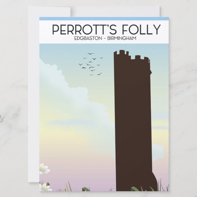 Perrott's Folly , Edgbaston, Birmingham Invitation (Front)