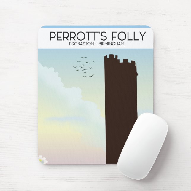 Perrott's Folly , Edgbaston, Birmingham Mouse Mat (With Mouse)