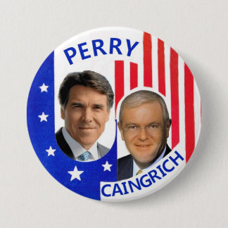 Perry/Caingrich 2012 7.5 Cm Round Badge