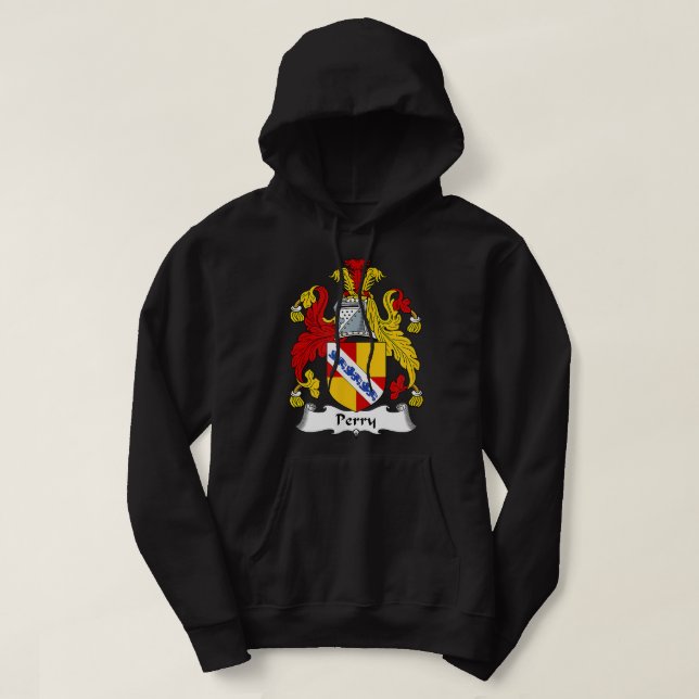 Perry Coat of Arms  Family Crest  Hoodie (Design Front)