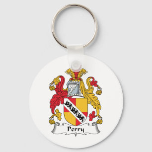 Perry Family Crest Key Ring