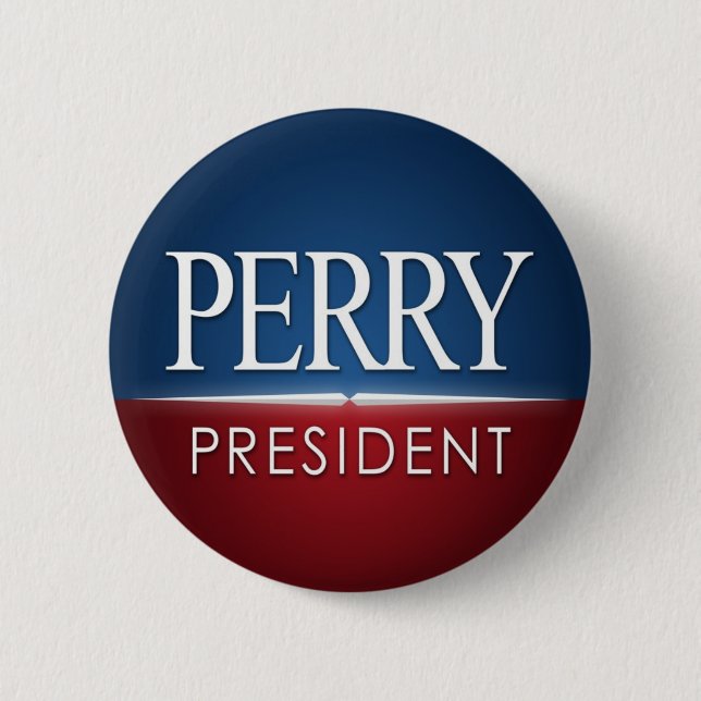 Perry for President 6 Cm Round Badge (Front)