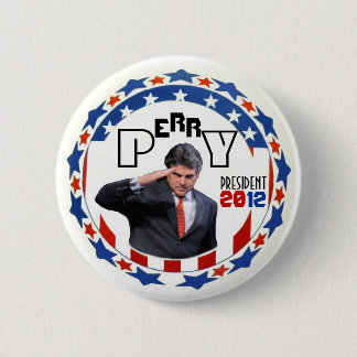 Perry for Prez in 2012 6 Cm Round Badge