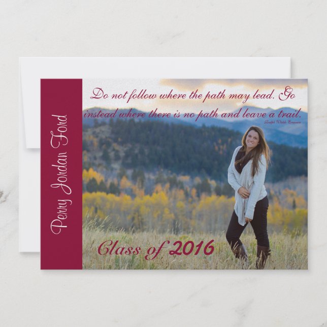 perry graduation invitation (Front)