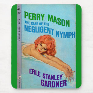 Perry Mason Case of the Negligent Nymph book cover Mouse Mat