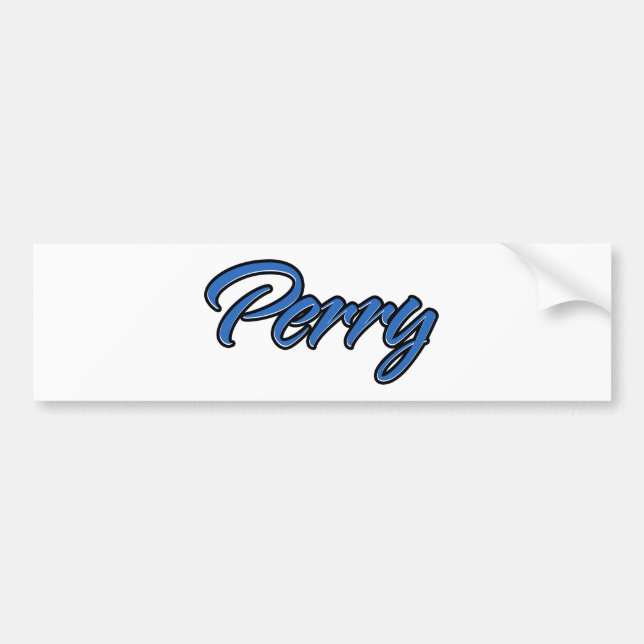 Perry Name blue Aufkleber Sticker Autoaufkleber (Front)