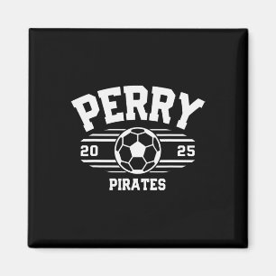 Perry Pirates Soccer Byll 2025  Magnet