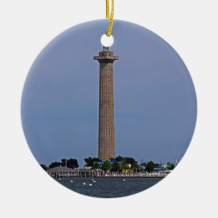 Perry's Victory and International Peace Memorial Ceramic Tree Decoration