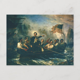 Perry's Victory by William Powell from 1865 Postcard