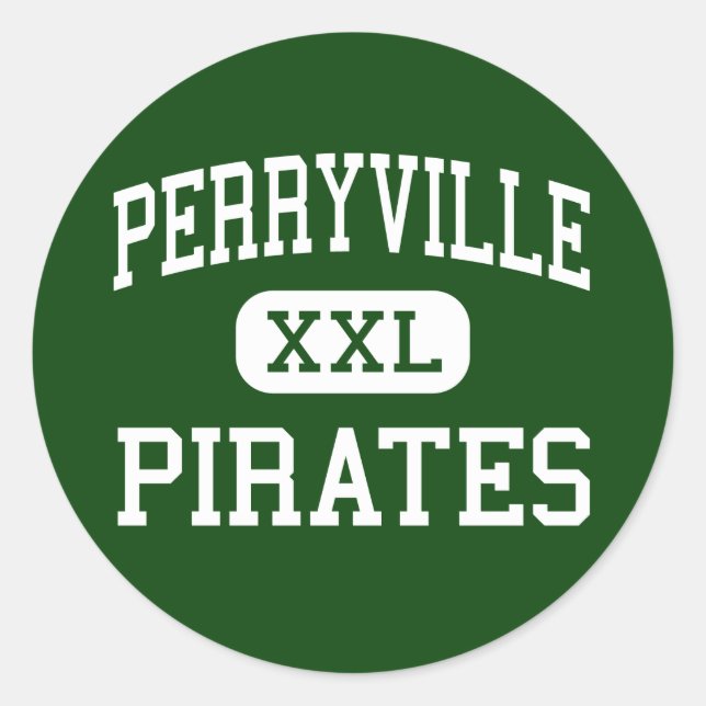 Perryville - Pirates - High - Perryville Missouri Classic Round Sticker (Front)