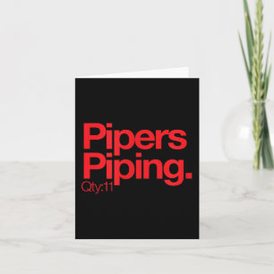Pers Ng Q11 Minimalist 12 Days Of Christmas  Card
