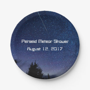 Perseid Meteor Shower 2017 Paper Plate
