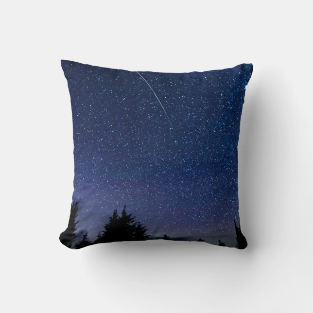 Perseid Meteor Shower Cushion (Front)