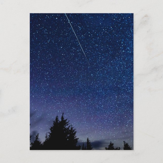 Perseid Meteor Shower (Semi-Gloss) Postcard (Front)