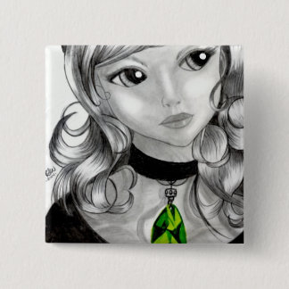 Persephone 15 Cm Square Badge