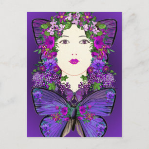 Persephone and Butterfly Postcard