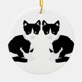 "persephone&hades" tuxedo cat ornament