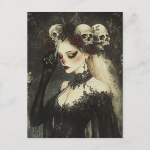 Persephone Queen of the Underworld Gothic Postcard
