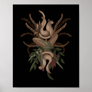 Persephone’s Cockerel. Harvest Cycle Poster