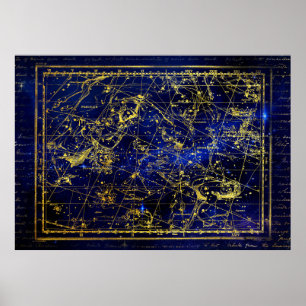 perseus and andromeda constellation poster
