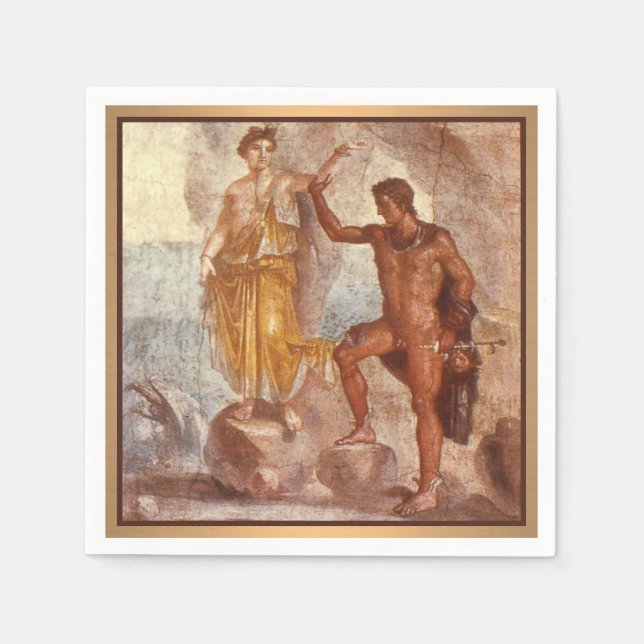 Perseus and Andromeda Paper Napkins (Front)